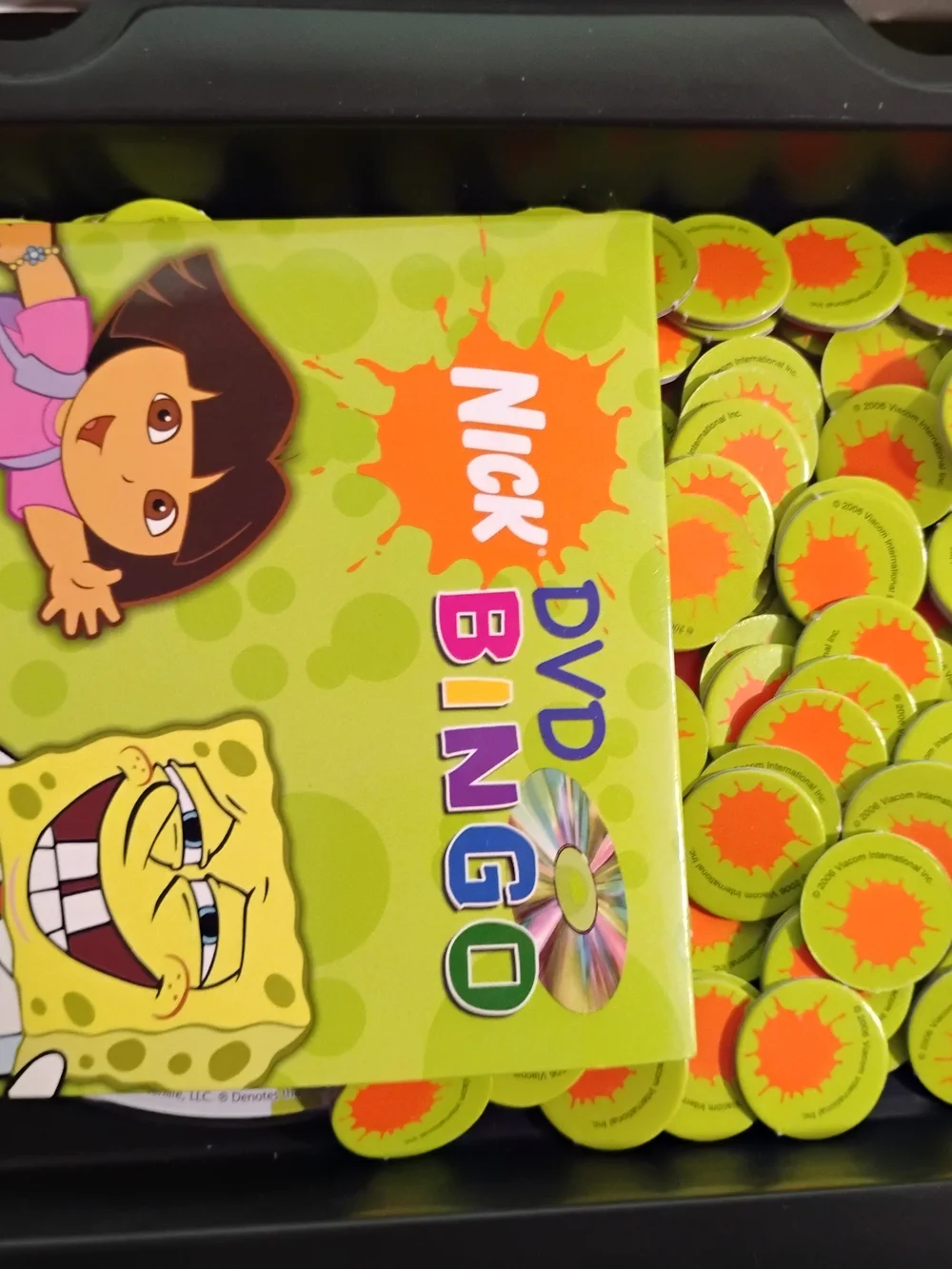 Nickelodeon DVD Bingo Game - Green, Yellow, Purple, Pink